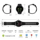 kingwear KW88 智能手表黑色 nano卡