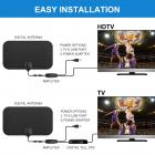 21*12cm HDTV室内电视天线ATSC标准含USB放大器 转接头 黑色
