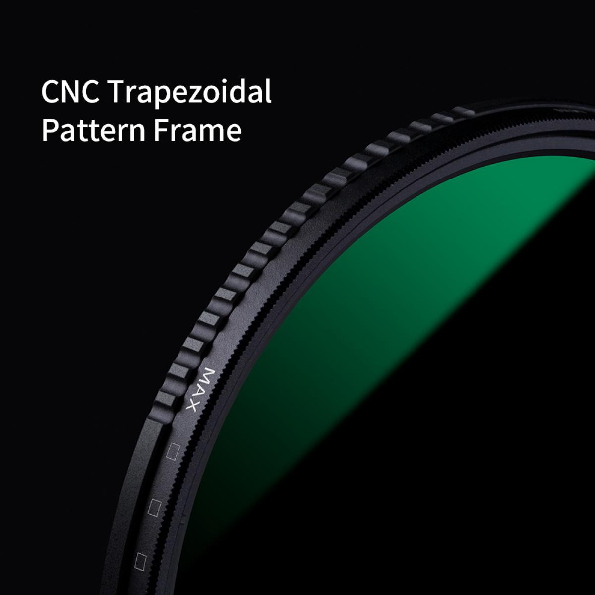 55mm超薄可调ND镜,增透绿膜,防水 ND8-ND2000