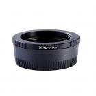 高精度镜头转接环,M42-NIK（带玻璃）,Lens Mount Adapter