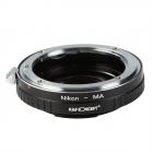 高精度镜头转接环,NIK-MA（带玻璃）,Lens Mount Adapter