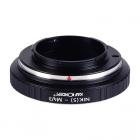 高精度镜头转接环,NIK(s)-M4/3 (NIK S-M4/3),Lens Mount Adapter