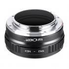 全铜接口，高精度镜头转接环，M42-NEX，II,Lens Mount Adapter