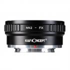 全铜接口，高精度镜头转接环，M42-FX，II,Lens Mount Adapter