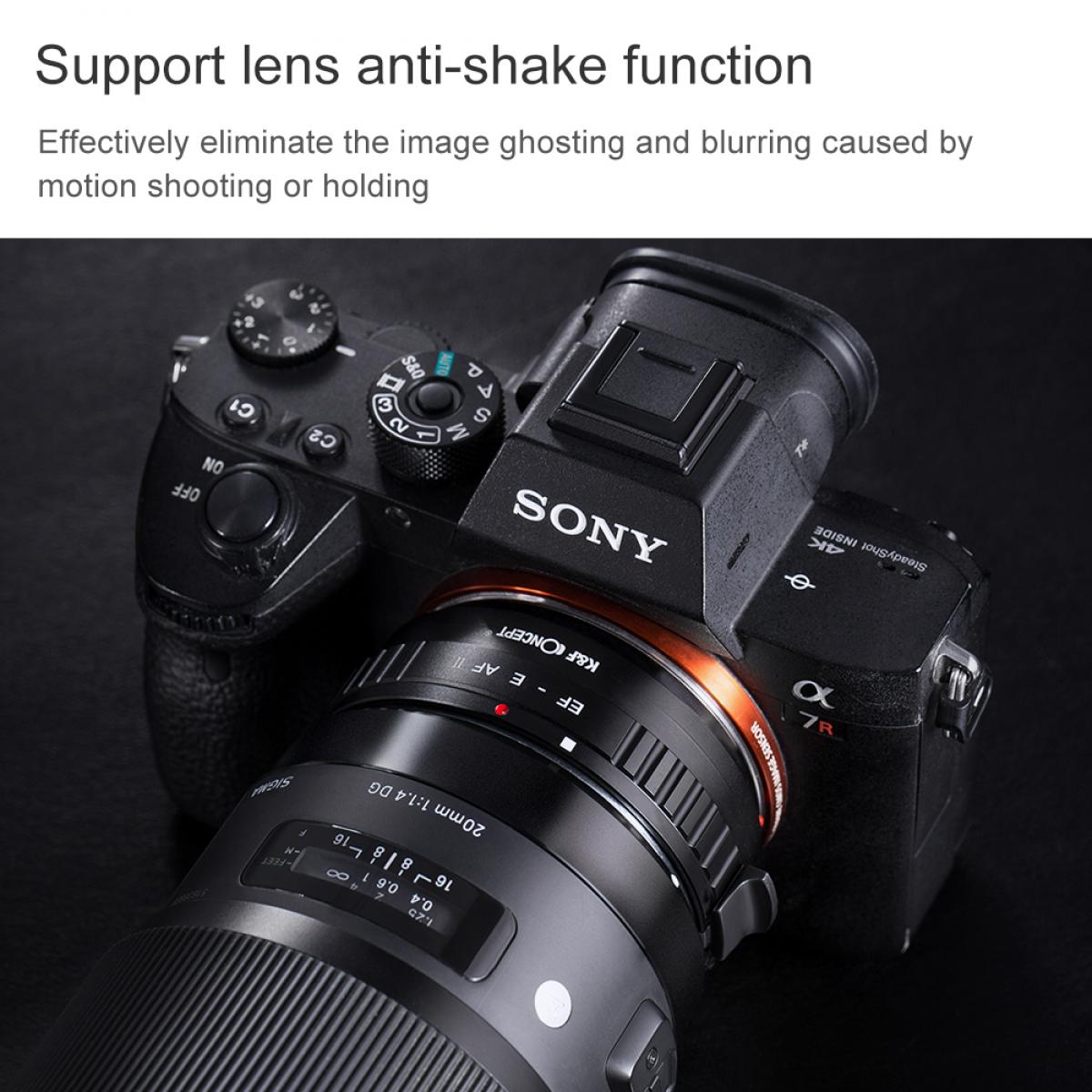 Fully Automatic Focusing Electronic Adapter Ring, EOS-E, with Mounting Bracket