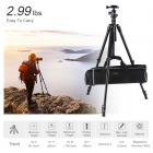 三脚架 TM2324 可反折 球形云台 金色 塑料扳扣锁 镁铝合金