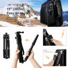 三脚架 TM2515 可反折 可拆独脚 球形云台 金色 塑料旋钮锁 镁铝合金