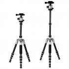 三脚架 TM2235 两节中轴 迷你型 可反折 球形云台 银色 镁铝合金