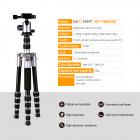 三脚架 TM2235 两节中轴 迷你型 可反折 球形云台 银色 镁铝合金