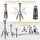 三脚架 TM2235 两节中轴 迷你型 可反折 球形云台 银色 镁铝合金