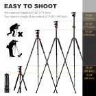 三脚架 TM2534T 中轴横置 可反折 可拆独脚架 球形云台 红色 铝合金