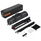 三脚架 TM2534T 中轴横置 可反折 可拆独脚架 球形云台 红色 铝合金