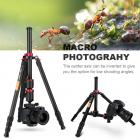 三脚架 TM2534T 中轴横置 可反折 可拆独脚架 球形云台 红色 铝合金