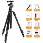 三脚架 TM2324 可反折 球形云台 橙色 塑料扳扣锁 镁铝合金