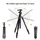 三脚架 TM2324 可反折 球形云台 橙色 塑料扳扣锁 镁铝合金