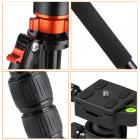 三脚架 TM2534T 中轴横置 可反折 可拆独脚架 球形云台 橙色 铝合金