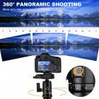 可拆独脚架 TM2524 可反折 球形云台 黑色 铝镁合金