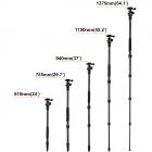 可拆独脚架 TC2235 可反折 球形云台 黑色 碳纤维