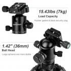 可拆独脚架 TC3134C 可反折 球形云台 黑色 碳纤维