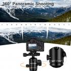 可拆独脚架 TC3134C 可反折 球形云台 黑色 碳纤维