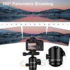 可拆独脚架 TC2834C 可反折 球形云台 黑色 碳纤维