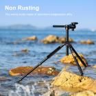 TM2515T 中轴横置 可反拆 可拆独脚 球形云台 红色 塑料旋钮锁 橡胶套 镁铝合金