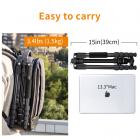 三脚架 TM2515B 可反折 可拆独脚 球形N-1云台 黑色 塑料旋钮锁 镁铝合金