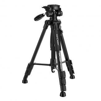 三脚架 KF2324L 手把塑料云台 塑料扳扣锁 塑料快装板 塑料便携手提把 C4手机夹 铝镁合金 黑色