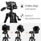 三脚架 KF2324L 手把塑料云台 塑料扳扣锁 塑料快装板 塑料便携手提把 C4手机夹 铝镁合金 黑色