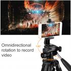 三脚架 KF2324L 手把塑料云台 塑料扳扣锁 塑料快装板 塑料便携手提把 C4手机夹 铝镁合金 黑色