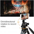 三脚架 KF2324L 手把塑料云台 塑料扳扣锁 塑料快装板 塑料便携手提把 C4手机夹 铝镁合金 太空灰