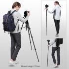 三脚架 KF2624L 可拆独脚架 手把塑料云台 塑料扳扣锁 塑料快装板 塑料便携手提把 C4手机夹 铝镁合金 黑色