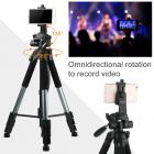 三脚架 KF2624L 可拆独脚架 手把塑料云台 塑料扳扣锁 塑料快装板 塑料便携手提把 C4手机夹 铝镁合金 太空灰