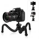 黑金刚章鱼魔术手软管桌面三脚架套装（三脚架+手机夹+蓝牙遥控器+gopro支架+麦克风咪夹）黑色