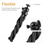 黑金刚章鱼魔术手软管桌面三脚架套装（三脚架+手机夹+蓝牙遥控器+gopro支架+麦克风咪夹）黑色