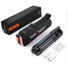 碳纤维三脚架   雷霆系列 TC2335  脚管烫印蓝色闪电 可反折 球形云台 黑色 碳纤维