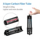 碳纤维三脚架   雷霆系列 TC2335  脚管烫印蓝色闪电 可反折 球形云台 黑色 碳纤维