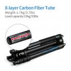 碳纤维三脚架 雷霆系列 TC2634 脚管烫印蓝色闪电 可反折 可拆独脚架 金属旋钮锁 球形云台 青铜色