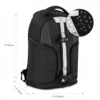 双肩相机背包 小码 黑色 29*18*43 一机多镜 P/N：DC-22171