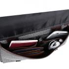 风影灰色系列手提斜挎相机包 M码 灰色 尼龙（二机三镜; 可放5D或7D相机;数据线+闪光灯）