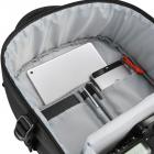 风影黑色系列经典系列双肩摄影背包 M码 黑色 尼龙（一机三镜, 侧袋15寸以上的都能装5D或7D相机）