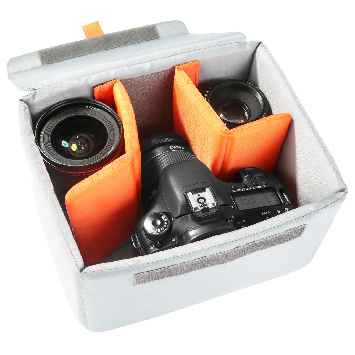 风影黑色系列经典系列双肩摄影背包 M码 黑色 尼龙(一机三镜, 侧袋15寸以上的都能装5D或7D相机)