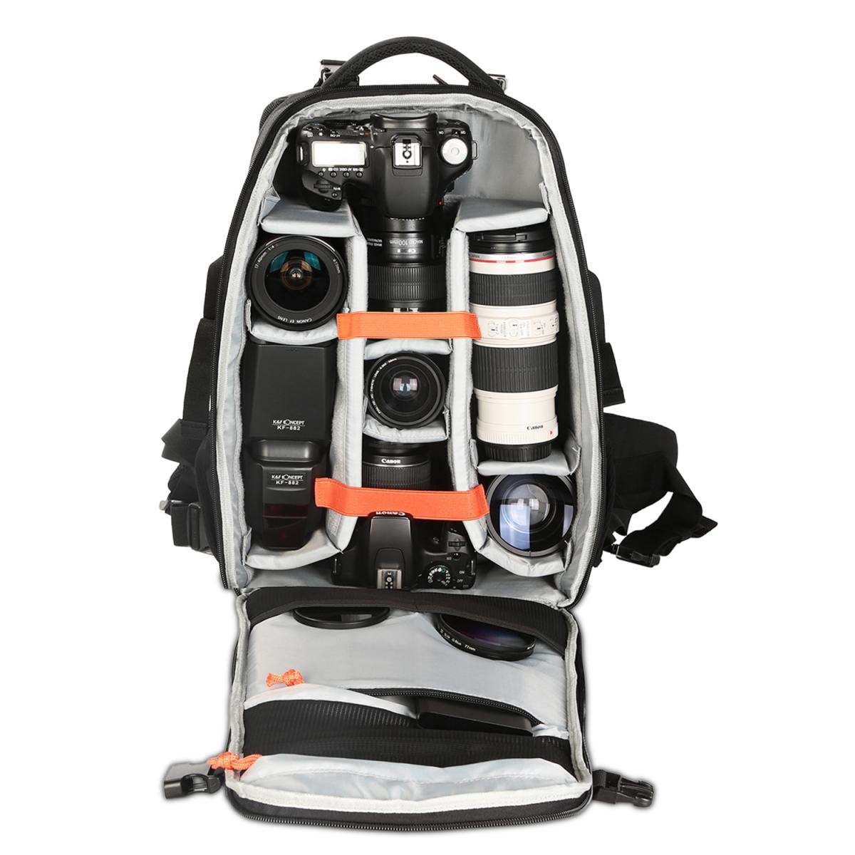 风影黑色系列经典系列双肩摄影背包 L码 黑色 尼龙