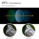 12*50 BKA4 高清单筒 防水 望远镜  军绿色+黑色（携带手机夹）印KF LOGO