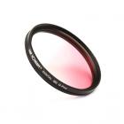 67MM 超薄9色渐变镜，橙+蓝+灰+红+紫+绿+粉+茶+黄，蓝布，3片大包，6片大包，Filter