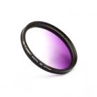 67MM 超薄9色渐变镜，橙+蓝+灰+红+紫+绿+粉+茶+黄，蓝布，3片大包，6片大包，Filter