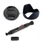 58MM 超薄9色渐变镜(橙蓝灰红紫绿粉红茶黄) 花罩，中间捏，清洁笔，3片小包，6片小包，Filter