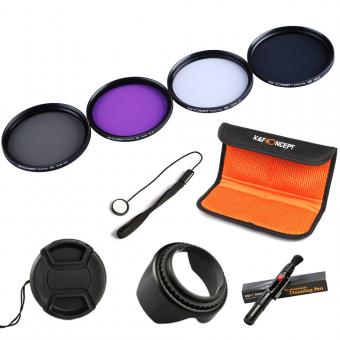 67MM UV+CPL+FLD+ND4，花罩，中间捏，清洁笔，防丢绳，4片包，Filter