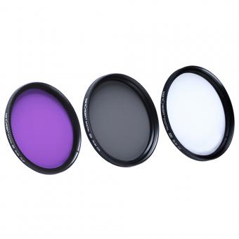 40.5MM UV+CPL+FLD，蓝布，3片小包 ，Filter