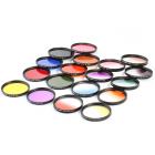 52MM 18片 圆形滤镜套装 9色全色+超薄9色渐变色（橙蓝灰红紫绿粉红茶黄）3个6片小包，Filter